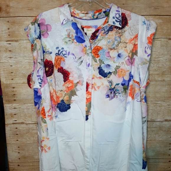 Maeve High-Low Floral Dress, 2X - Picture 7 of 11